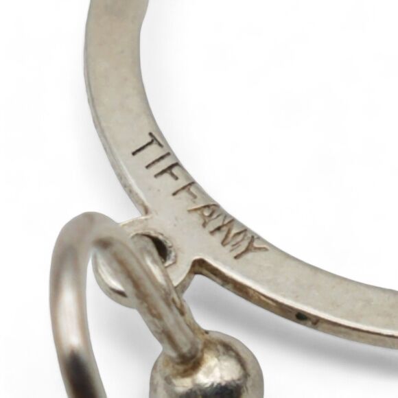 Sterling Silver Earrings Screw Back Circle Hoop Drop Dangle Artisan Signed - Picture 5 of 6